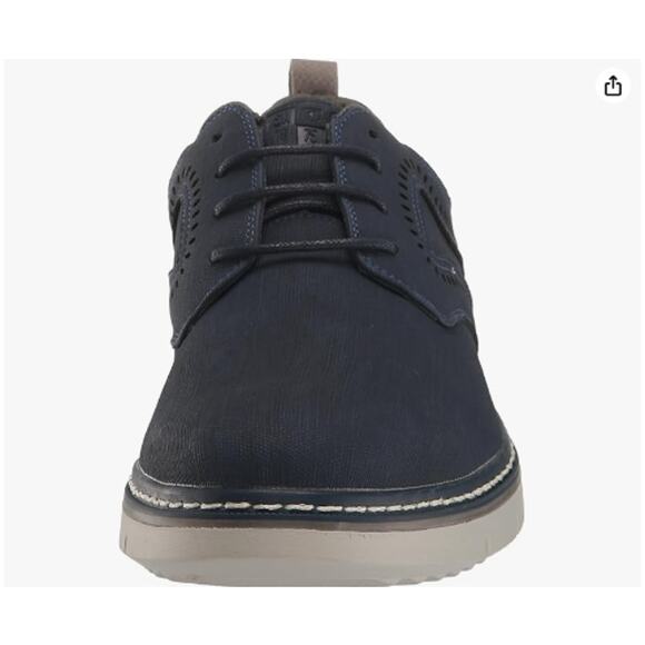 Stacy Adams Stride Navy/Marine Plain Toe Lace Up Sneaker Oxford Size 7.5M - Picture 2 of 15